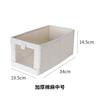 Japanese Style Cotton Linen Folding Storage Box With Window Drawer Clothes Toys Accessories Organizing