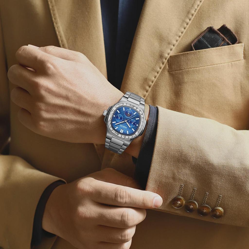 Fashion Men Watches Luxury Date Miyota Quartz Watch Men Waterproof Stainless Steel Male Clocks Reloj Hombre