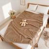 Solid Color Flannel Thin Blanket - Perfect for Office Naps, Sofa Throws, Summer Use, and as a Small Bed Sheet