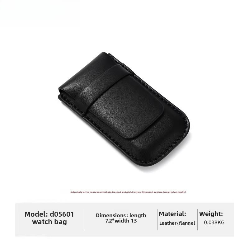 Luxury Fashion Watch Storage Box PU Leather Watch Pouch Portable Travel Watch Bag
