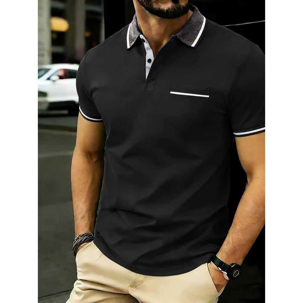 Men's New Summer Casual Short Sleeved Breathable Fashionable Polo Shirt