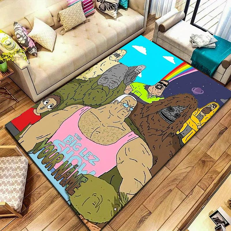 Big Lez Show Theme Custom Name Carpet Rug For Living Room Bedroom Home Sofa Decoration Kids Play Nonslip Floor Mat