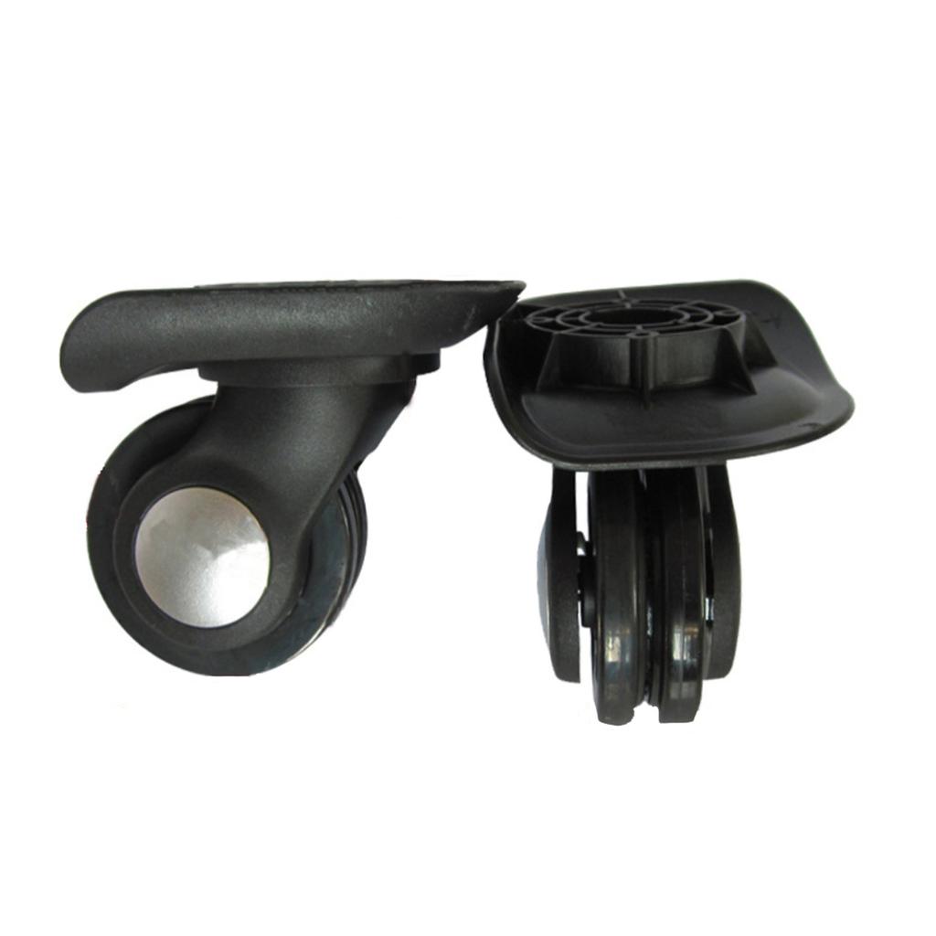 1 Pair Trolley Casters Replacement Heavy Duty Wheels for Luggage Suitcase 360 Degree Swivel Kit Double Row Silent Wheel