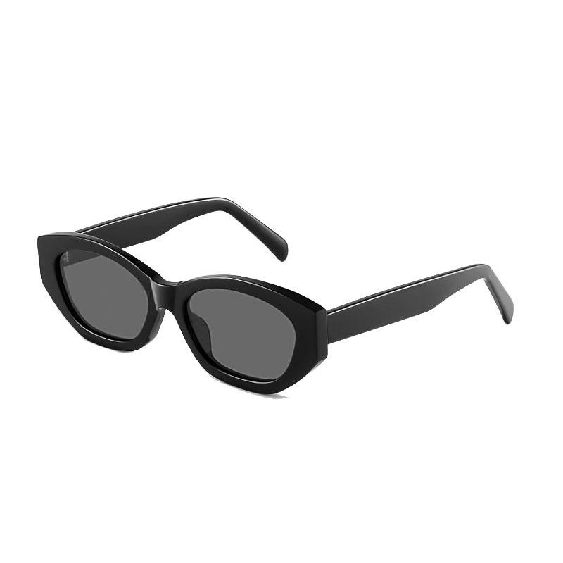 Cat Eye Sunglasses For Women Uv400 Polarized Retro Fashionable Outdoor Wear BlackFrameGrayLens