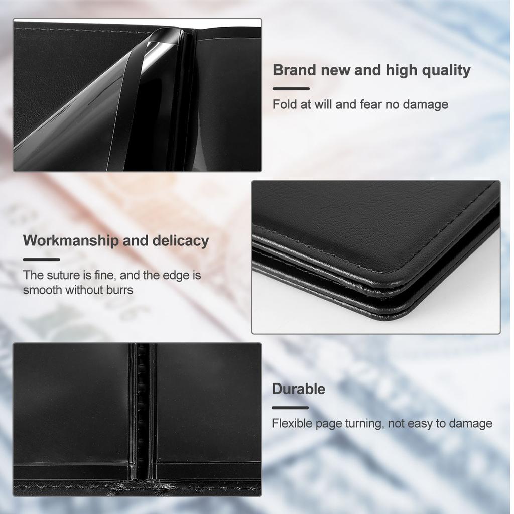 Album Colectie Valută Mondială Bancnote, Suporturi pentru Bancnote pentru Colecționari, Liant Carte de Colecție Clasică pentru Bancnote de Hârtie