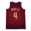 Cavaliers Basketball Jersey: Red #45 Mitchell, #10 Garland, #4 Mobley, Heat-Pressed James, Irving, Allen Edition
