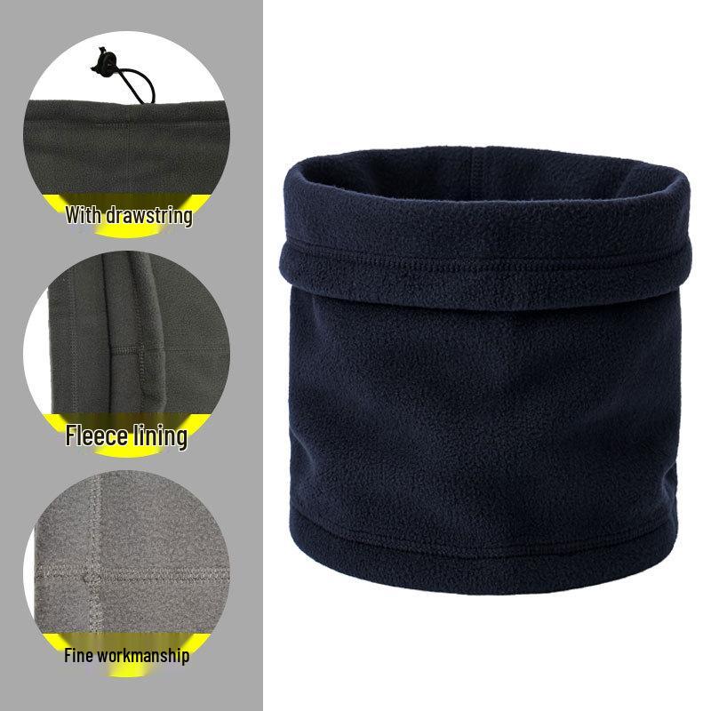 Men's Versatile Thick Snood: Autumn/Winter Cycling Neck Warmer with Velvet - Outdoor Sports Pullover Hat