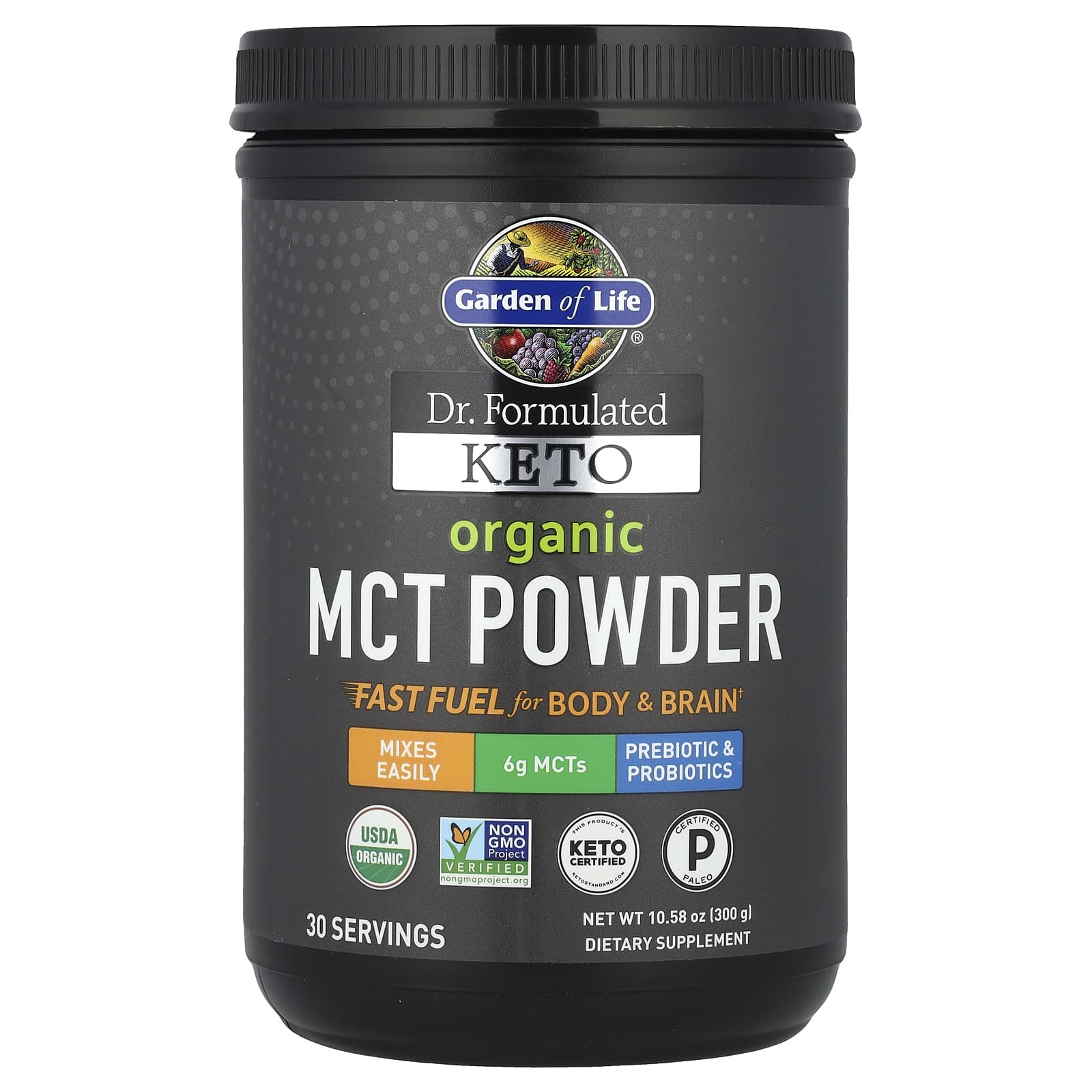 

Dr. Formulated Keto, Organic Mct Powder, 300G(10.58Oz)