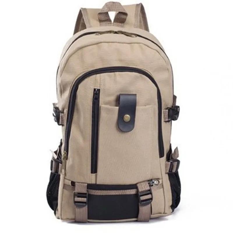 Zaino da alpinismo di grande capacità Zaino per uomo Zaino in tela di grande capacità per la scuola superiore Zaino da viaggio all'aperto Borsa da campeggio Borsa per computer
