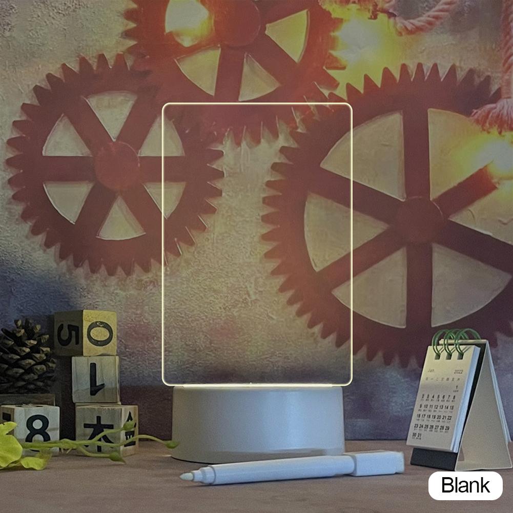 

Доска для заметок, креативный светодиодный ночник, украшение для доски объявлений, ночник Blank