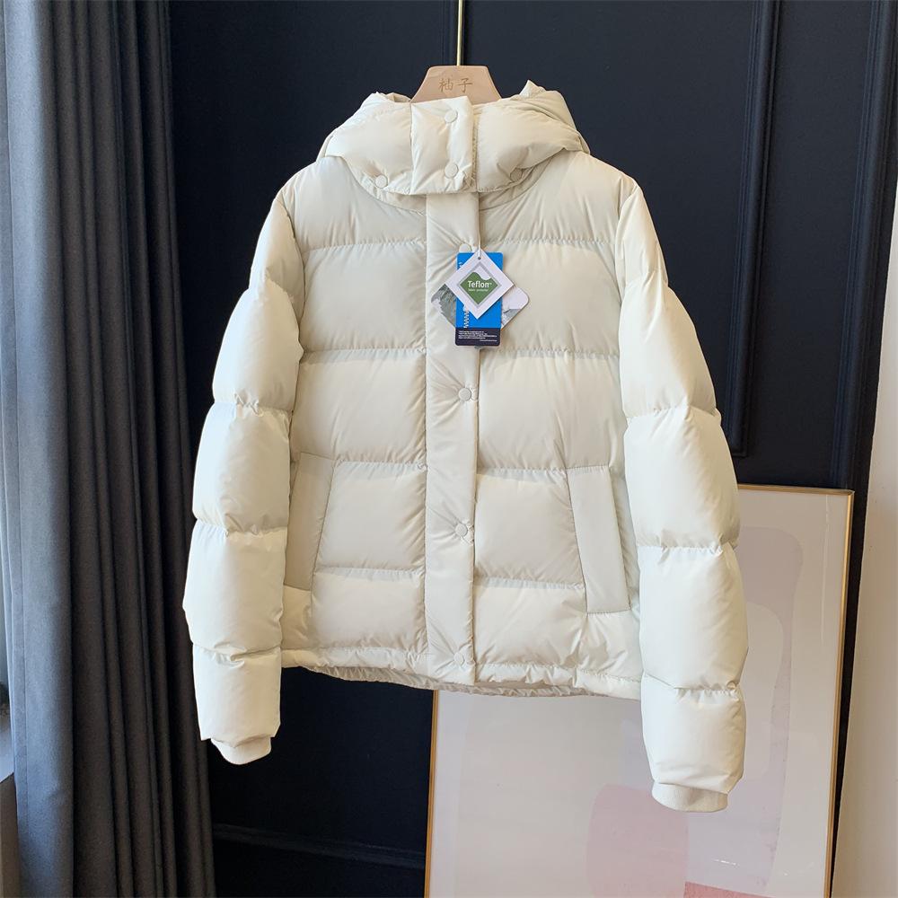 LU Down Series! Three-proof Process, Oil Stains Are Not Afraid of High Luxury White Goose Down Jacket Women's Winter G