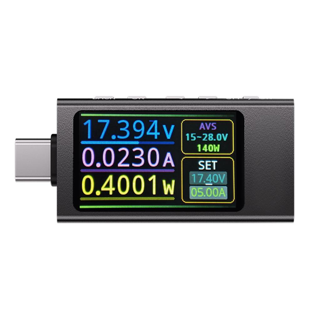 KWS-X1 Type-C Current and Voltage Monitor DC 4-30V 0-12A Power Meter Tester PD Battery Capacity Digital LCD Display Meter
