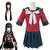 Authentic Danganronpa Harukawa Maki School Uniform Cosplay Costume Jacket Skirt Set Outfit For Women