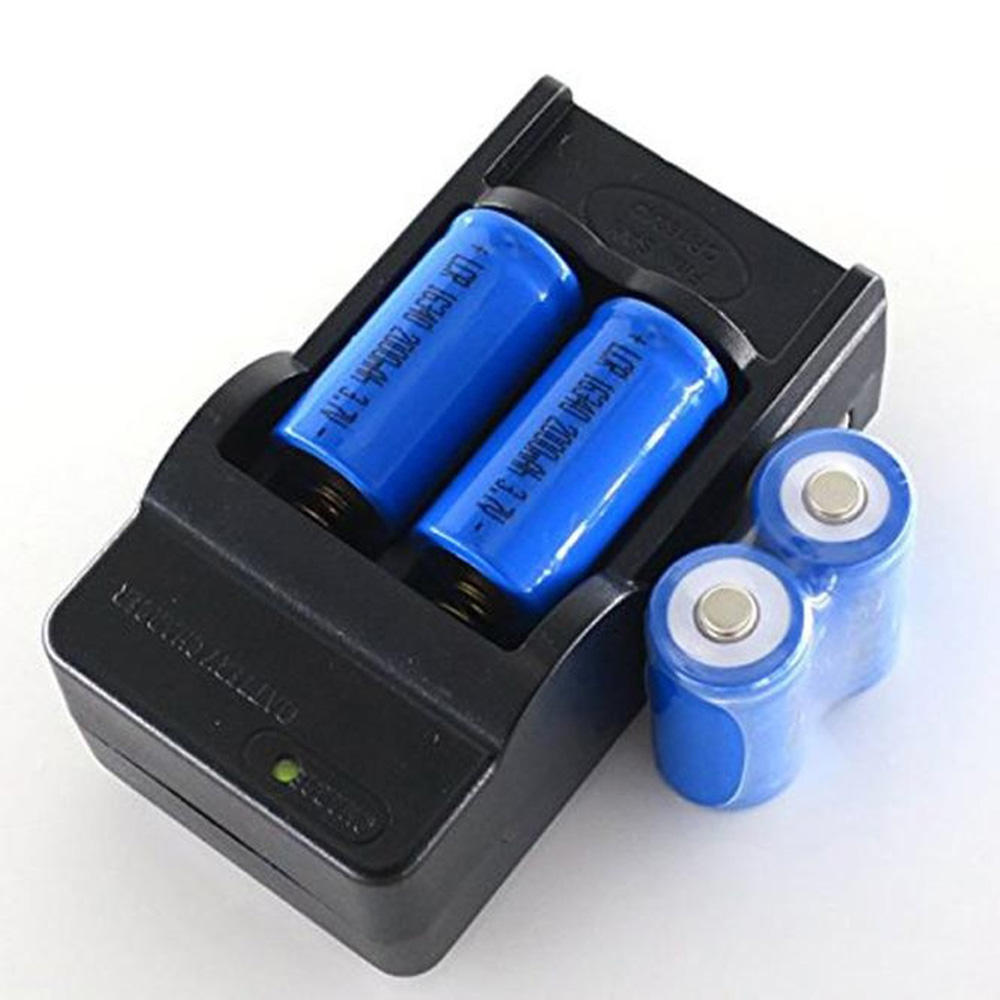 Practical Travel 16340 Rechargeable Li-ion Battery Charger For LED Flashlights
