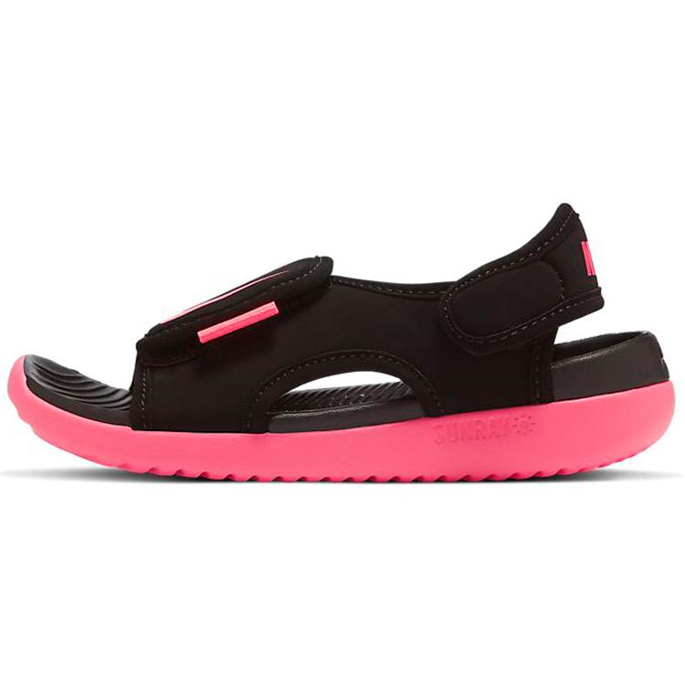 

New Nike Sunray Adjust 5 Sandal Black Pink Kids DB9562-002 40