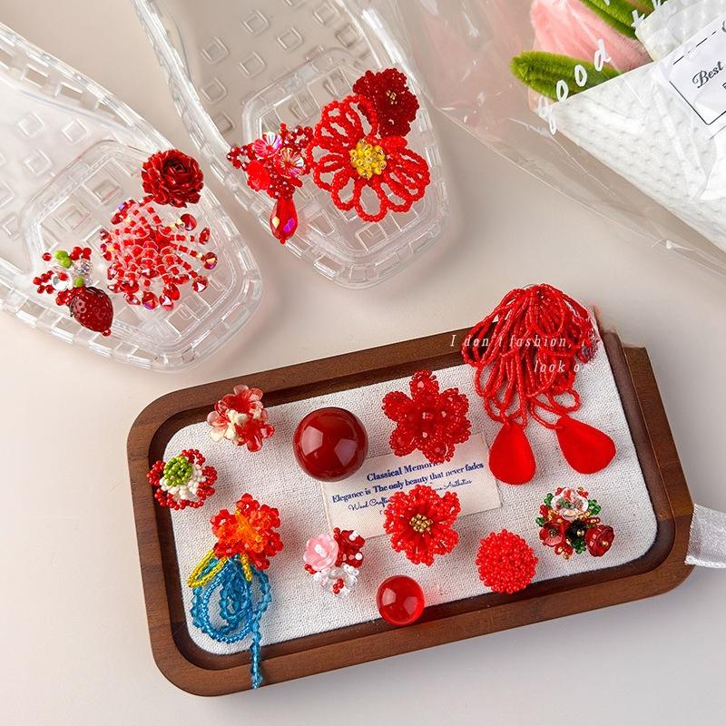 Shoe Decorations Imitation Pearl Colorful Flower Handmade DIY Beaded Shoe Buckle Shoes Decorative Accessories 2026 Fashion New