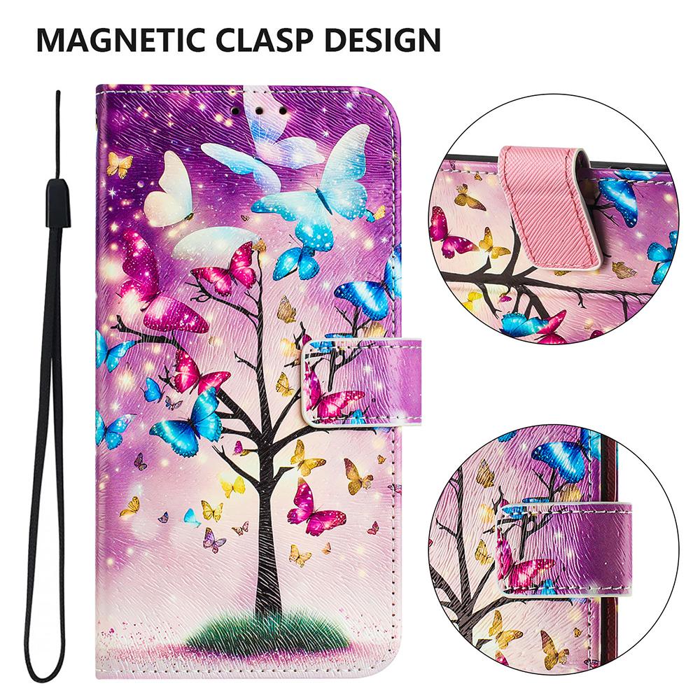 Coloured Drawing Wallet Case for Nokia HMD Pulse Plus Pro X30 X20 X10 G10 G11 G20 G21 G22 G42 G310 G400 C10 C20 C12 C22 C32