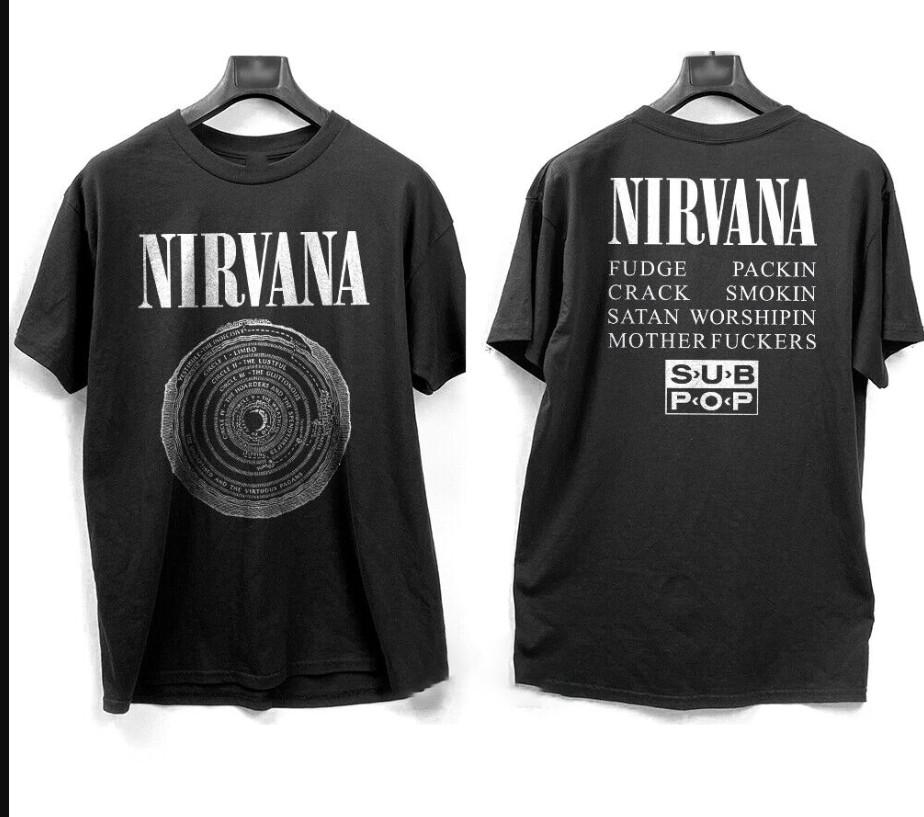 

Футболка унисекс Nirvana Vestibule Circles Of Hell Размеры S-5XL Для фанатов DO481 Футболка унисекс XL