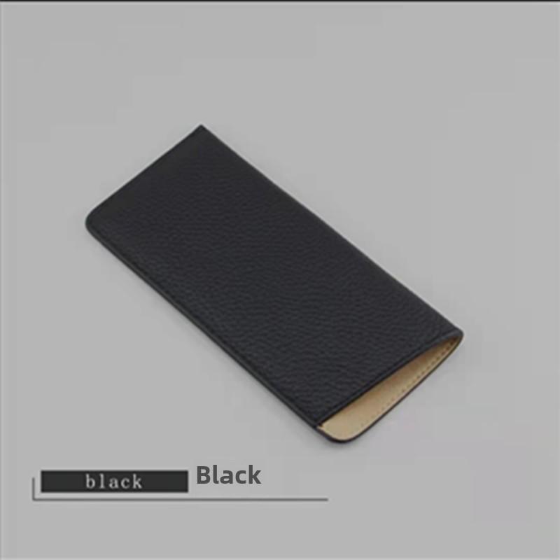 Schutzhülle aus Leder für Brillen: Unisex PU Aufbewahrungsbeutel für Sonnenbrillen und Kurzsichtigkeitsbrillen