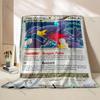 1PC Pokemon Card G-Garchomp Printed Blanket for Home Travel Soft Comfortable Blanket for Adults and Children Luxury Gifts
