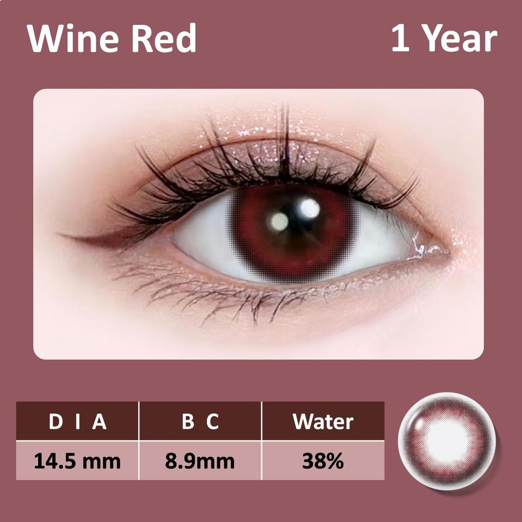 Color Contact Lenses 1 Pair for European Blend Effect Green and Purple and Gray Eyes 14.5mm Yearly Use Soft Lens