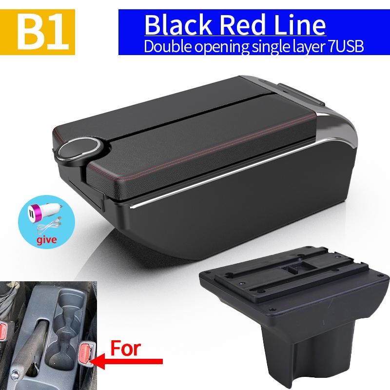 nlzh6 For Perodua Aruz armrest RUSH 2019 TOYOTA AVANZA center console retrofit multi-functional storage box car accessories with USB.