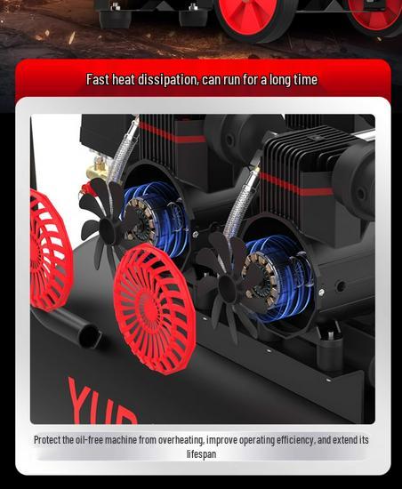Oil-Free Silent Air Compressor Motor Head Universal