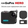 Sport Camera Silicone Protective Case Cover with Len Cap and Hanging Rope for GoPro Hero Glass Screen Protector