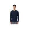 Nike Logo Round Neck Pullover Long Sleeve T-Shirt Men Tops Blue 727980-419
