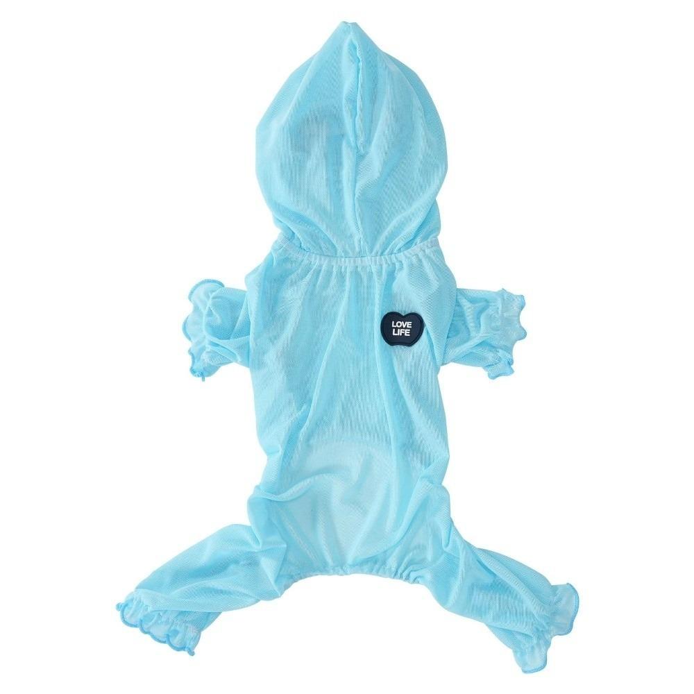 

Breathable Mesh Dog Cooling Clothing Soft Pet Four-Legged Clothes Pet Jumpsuit Outdoor XXL синий