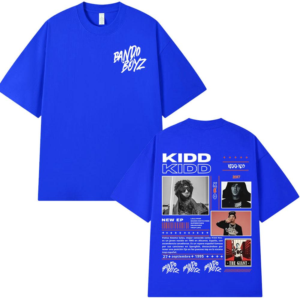 2026 Rapper Kidd Keo Bando Boyz Tour Merch T-shirts Men Fashion Hip Hop T-shirt Summer Casual Cotton Oversized T Shirts