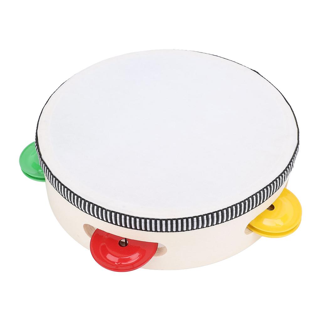 Tobă de tamburină pentru copii și adulți Instrument de percuție educațional muzical de mână 6 in