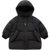 Kids' Mid-Length Hooded Down Jacket