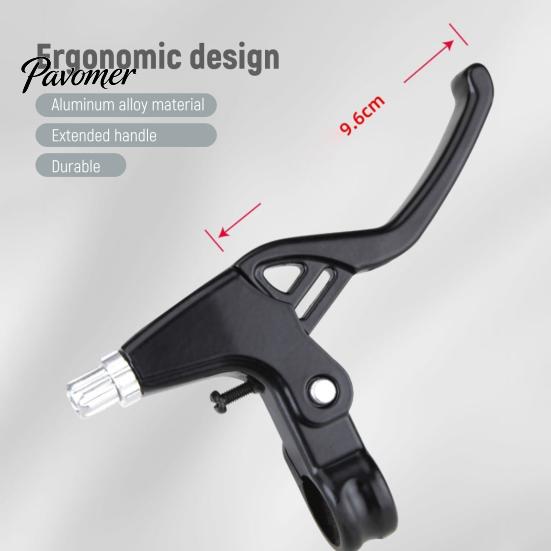 Stable Braking Performance Aluminum Alloy Bicycle Brake Lever Ergonomic Handlebar Anti-Slip Riding Safety Equipment Surface Universal Handle