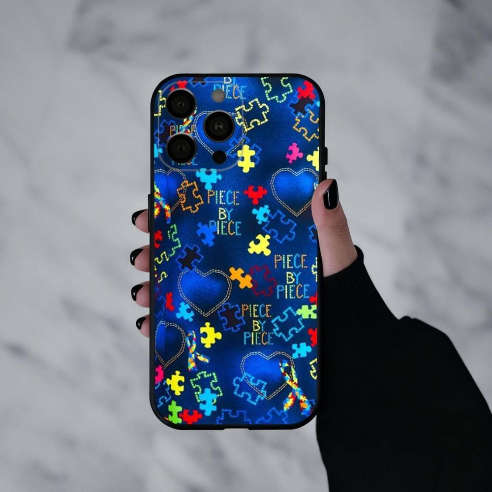 Puzzle Art Support Autism  Phone Case Silicone Soft For IPhone 17pro 16 15 14 13 12 11 X XR Plus Pro Max Plus