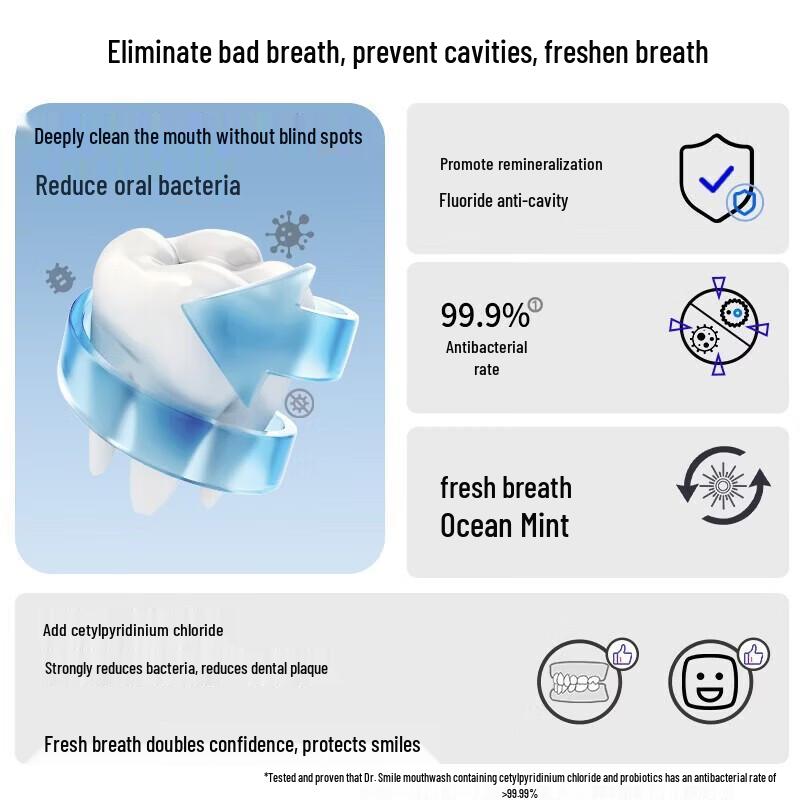 Dr. Tooth Probiotic Deep Clean Whitening Mouthwash