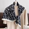 Fashion Luxury Women Scarf Silk Square Crack Print Fashion Design Hijabs Female Neckerchief Scarves Wrap Headband Bandana
