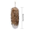 Trendy Foxes Tail Key Holder Accessory Sturdy Plush Synthetic Leather Bag Ornament Portable for Stylish Ladies Women