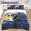 Soul Eater Pattern Bedding uilt Set uilt Cover Pillowcase Home Decoration Birthday Gift (1 * duvet cover + 2 * pillowcase without core)172