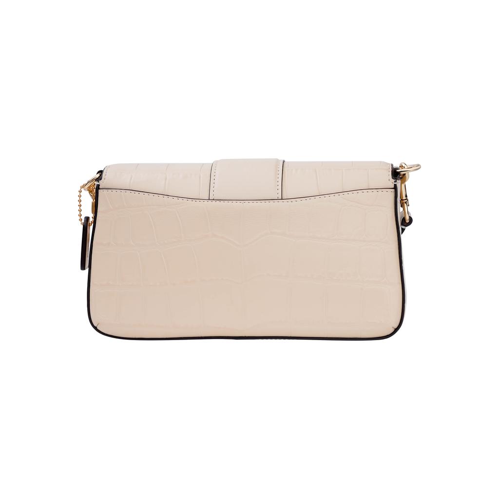 New COACH Grace Crocodile Embossed Leather Handbag Shoulder Bag Crossbody Bag Mini Women's Ivory White CF374-IMIVO