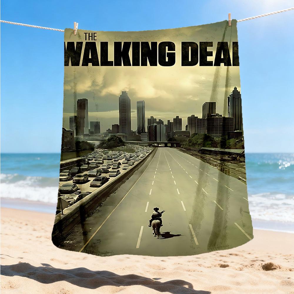 

1pc Horror Print Outdoor Flannel Throw Blanket Soft, Cozy, Warm All Season, Machine Washable, 80x120cm