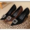 High Quality Suede Women High Heel Shoes Fashion Comfort Pointed Toe Thin Heel Shallow Mouth Shoes Party Dress Ladies Pumps Shoe
