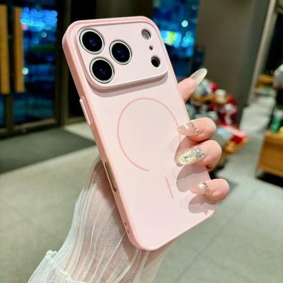 Luxus Matte Für Magsafe Magnetische Handyhülle Für iPhone 17 16 15 14 13 12 Pro Max 16 Plus Air Kabelloses Laden Stoßfeste Hülle
