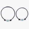 Jbans Classic Color Touch Ceramic Cube Pendant String Bracelet (C2501Ac1255_Bk)