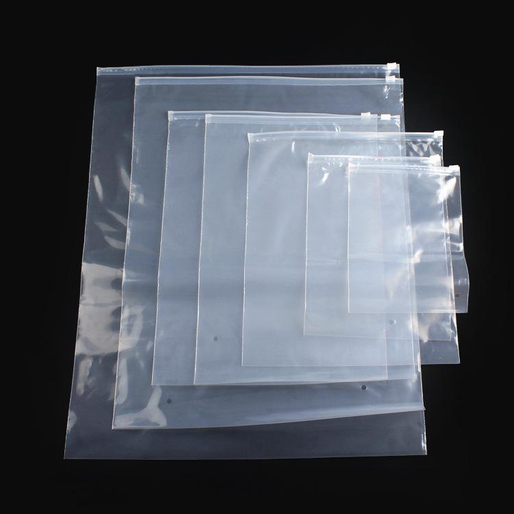 Transparent PE Zip Bag for Clothes: Perfect for Underwear, Socks, T-shirts, Self-Sealing Design