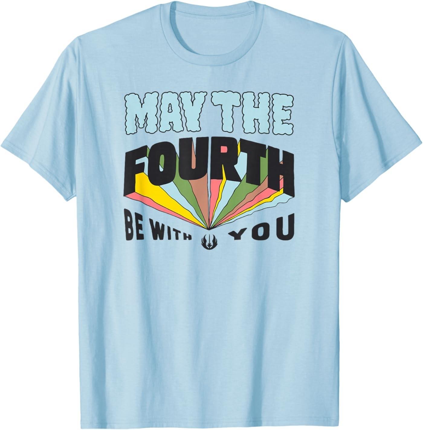 May the Fourth Be With You Multi Color Unisex T-Shirt S разноцветный