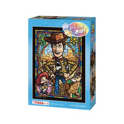 Tenyo [Made In Japan] 266-Piece Gyutto Series Jigsaw Puzzle Toy Story Woody Stained Art (18.2x25.7cm) DSG-266-976 with Service Card