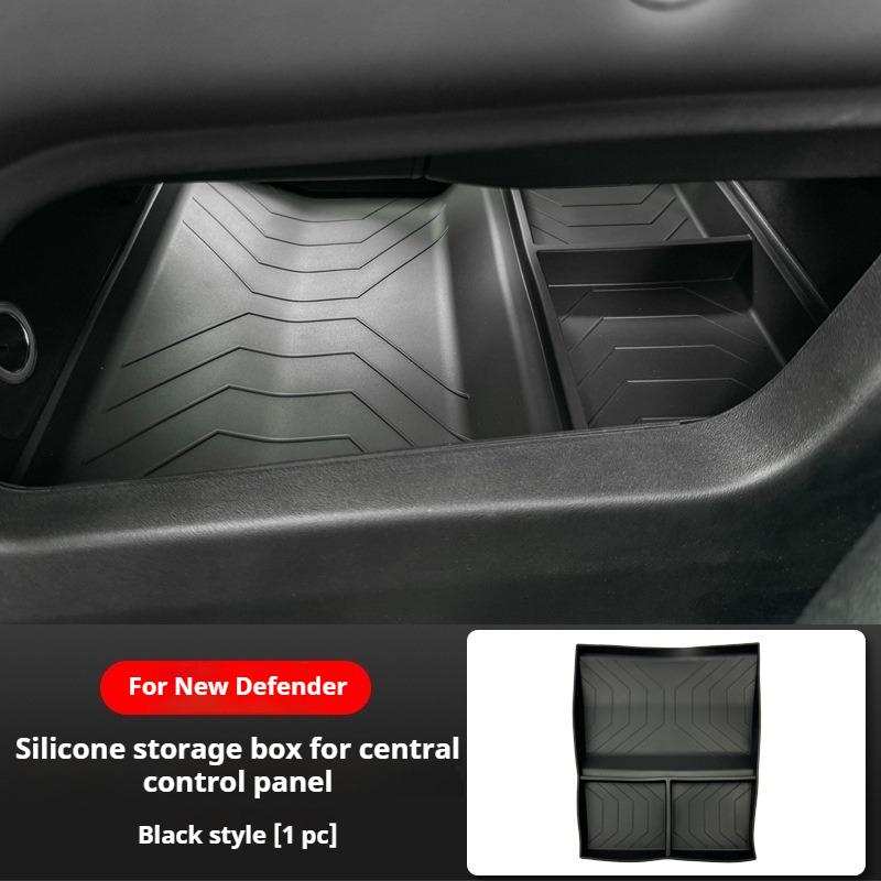 For Land Rover Defender 90 110 2025 Car Central Control Storage Box Lower Silicone Storage Compartment in The Center Console
