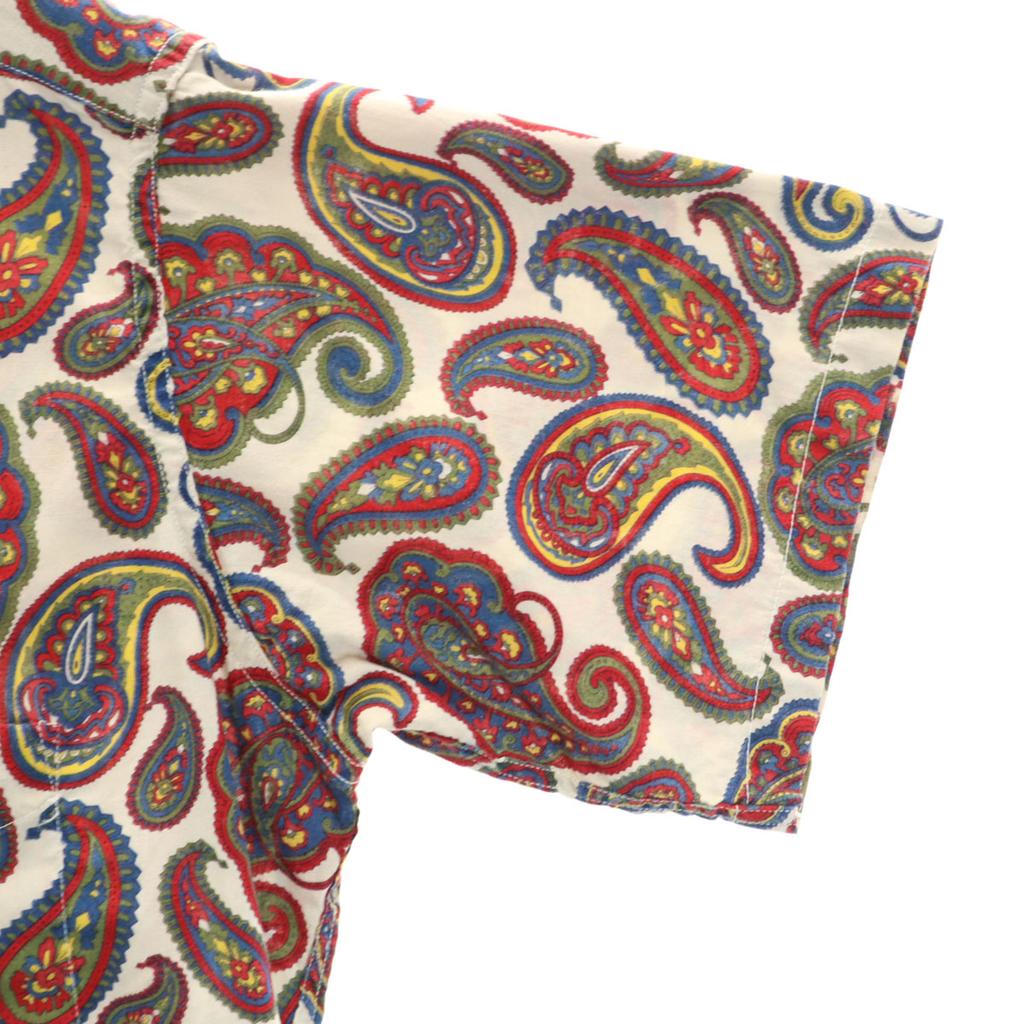 70s vintage Paint Pattern Short sleeve Button down shirt M Gurege Men's Used