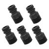 High Quality Plastic 5 Piece External Thread Nipple Adapter For Faucet Hose Bathroom Kitchen Installation